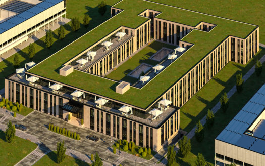 Hotel- und Büroprojekt-Idee zu verkaufen