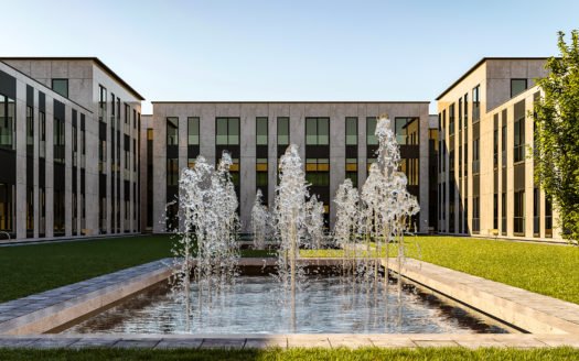 Hotel- und Büroprojekt-Idee zu verkaufen